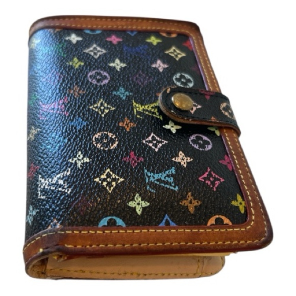 Louis Vuitton Murakami Black Monogram Multicolor Porte-Monnaie Viennois Wallet - Picture 16 of 16